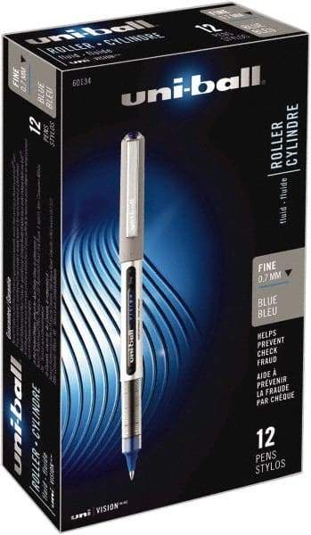 Uni-Ball - Roller Ball 0.7mm Stick Pen - Blue - Americas Industrial Supply