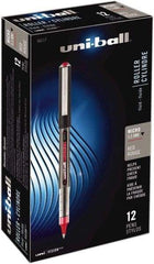 Uni-Ball - Roller Ball 0.5mm Stick Pen - Red - Americas Industrial Supply