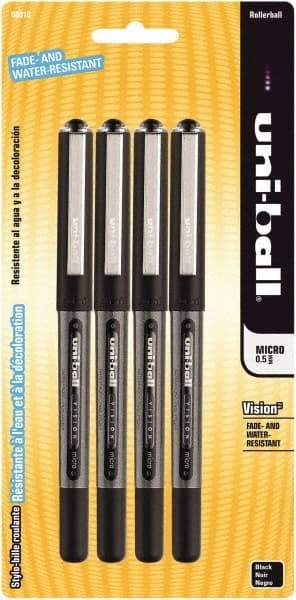 Uni-Ball - Roller Ball 0.5mm Stick Pen - Black - Americas Industrial Supply