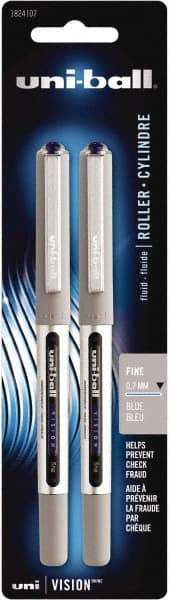 Uni-Ball - Roller Ball 0.7mm Stick Pen - Blue - Americas Industrial Supply