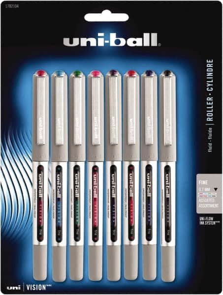 Uni-Ball - Roller Ball 0.7mm Stick Pen - Assorted Colors - Americas Industrial Supply