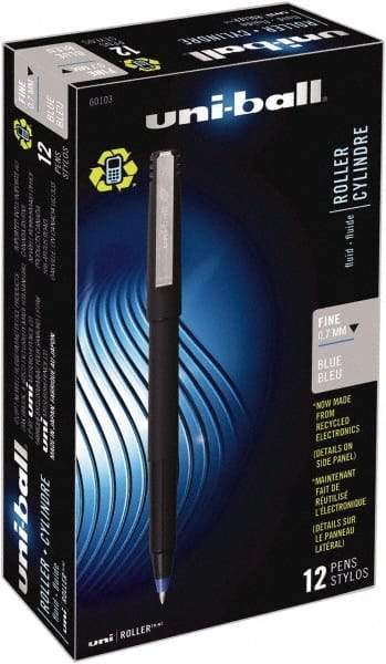 Uni-Ball - Roller Ball 0.7mm Stick Pen - Blue - Americas Industrial Supply