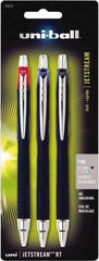 Uni-Ball - Roller Ball 0.7mm Retractable Pen - Black, Red & Blue - Americas Industrial Supply