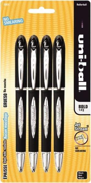 Uni-Ball - Roller Ball 1mm Stick Pen - Black - Americas Industrial Supply