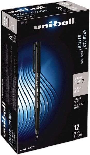 Uni-Ball - Roller Ball 0.5mm Stick Pen - Black - Americas Industrial Supply