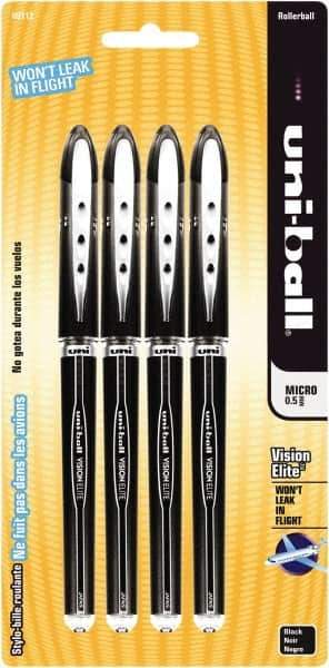 Uni-Ball - Roller Ball 0.5mm Stick Pen - Black - Americas Industrial Supply