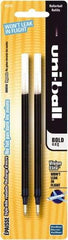 Uni-Ball - Roller Ball 0.8mm Stick Pen - Blue & Black - Americas Industrial Supply