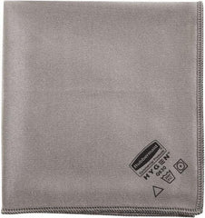 Rubbermaid - Dry Microfiber Wipes - Packet, 16" x 16" Sheet Size, Gray - Americas Industrial Supply