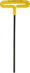 Bondhus - 7/32" Hex, T-Handle Cushion Grip, Hex Key - 249mm OAL, Inch System of Measurement - Americas Industrial Supply