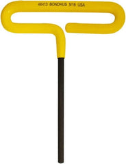 Bondhus - 5/16" Hex, T-Handle Cushion Grip, Hex Key - 187mm OAL, Inch System of Measurement - Americas Industrial Supply
