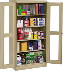 Tennsco - 5 Shelf Visible Storage Cabinet - Steel, 36" Wide x 24" Deep x 72" High, Black - Americas Industrial Supply