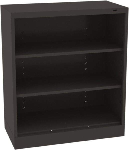 Tennsco - 3 Shelf, 150 Lb. Capacity, Closed Shelving Storage Cabinets and Lockers - 36 Inch Wide x 18 Inch Deep x 42 Inch High, Black - Americas Industrial Supply