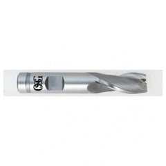7/8 Dia. x 3-3/4 Overall Length 2-Flute Square End HSSE SE End Mill-Round Shank-Center Cutting-TiCN - Americas Industrial Supply