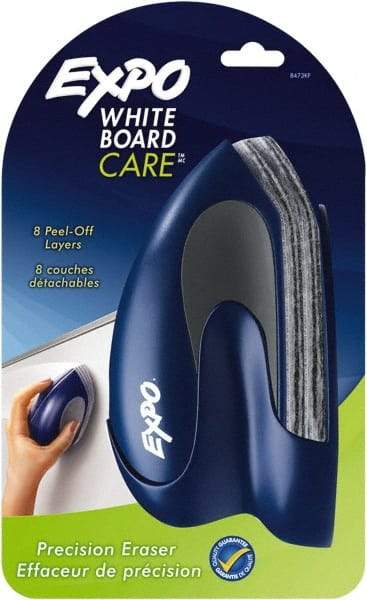 Expo - Dry Eraser - Includes 8 Peel Off Layers, For Use with Dry Erase Marker Boards - Americas Industrial Supply