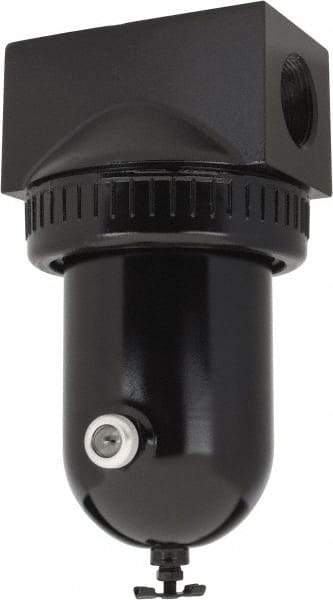 PRO-SOURCE - 425 CFM Oil/Water Condensate Separation Filter - 1-1/2" 250 psi, Manual Drain - Americas Industrial Supply