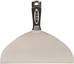 Hyde Tools - 10" Wide Flexible Blade Stainless Steel Joint Knife - Flexible, Plastic Handle - Americas Industrial Supply