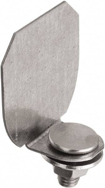 National Mfg. - Galvanized, Box Rail End Cap - Use with Round Rail - Americas Industrial Supply