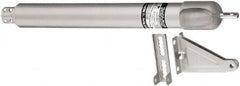 National Mfg. - Light-Medium-Duty Door Closer to Hold Open Manual Damper - Aluminum Finish - Americas Industrial Supply