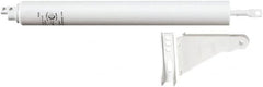 National Mfg. - 11-1/4" Closer Body Length, Storm & Screen Door Closer Manual Damper - White Finish - Americas Industrial Supply