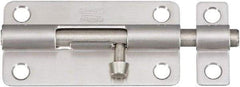 National Mfg. - 4" Long, 1.53" Wide Barrel Bolts - Stainless Steel - Americas Industrial Supply