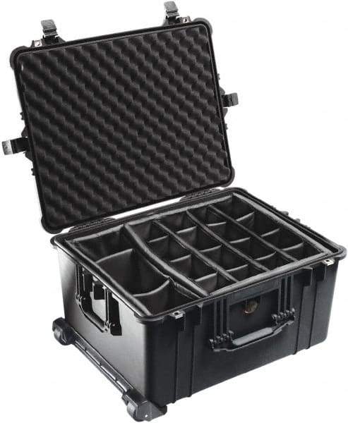 Pelican Products, Inc. - 19-37/64" Wide x 13-29/32" High, Clamshell Hard Case - Black, Polyethylene - Americas Industrial Supply