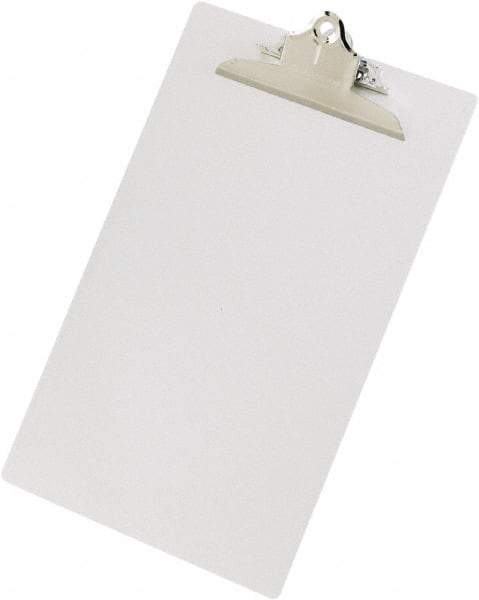 Saunders - 1-3/4" Long x 9" Wide, Clip Board - Silver - Americas Industrial Supply