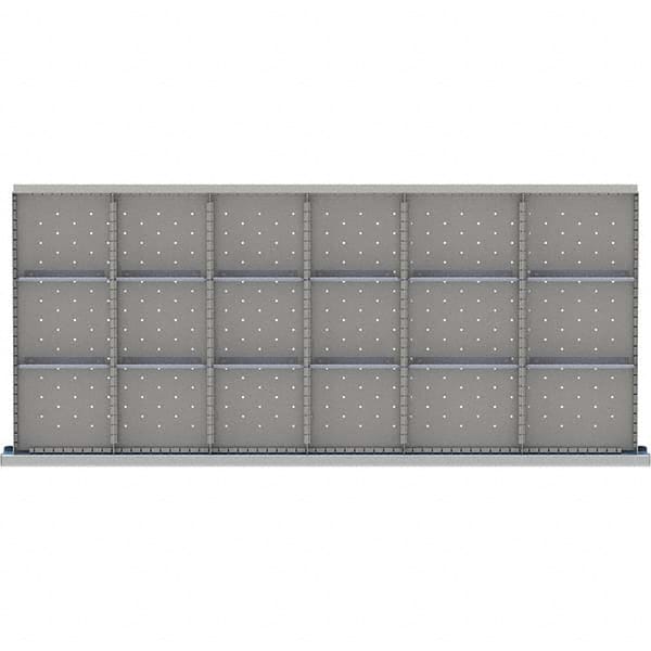 LISTA - 18-Compartment Drawer Divider Layout for 3.15" High Drawers - Americas Industrial Supply