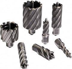 Cleveland Steel Tool - 1-15/16" Diam x 2" Deep Carbide-Tipped Annular Cutter - Americas Industrial Supply
