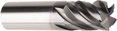 American Tool Service - 5/8", 3/4" LOC, 5/8" Shank Diam, 3" OAL, 5 Flute, Solid Carbide Square End Mill - Single End, AlCrN Finish, Spiral Flute, Variable° Helix, Centercutting, Right Hand Cut, Right Hand Flute - Americas Industrial Supply
