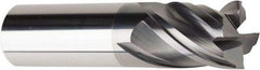 American Tool Service - 5/8", 3/4" LOC, 5/8" Shank Diam, 3" OAL, 4 Flute, Solid Carbide Square End Mill - Single End, AlCrN Finish, Spiral Flute, Variable° Helix, Centercutting, Right Hand Cut, Right Hand Flute - Americas Industrial Supply