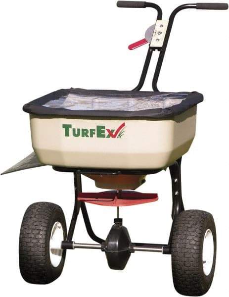 Trynex - 120 Lb Polyethylene Walk Behind Broadcast Landscape Spreader - 12" Pneumatic Wheels - Americas Industrial Supply