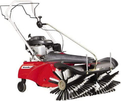 Trynex - 32" Sweeping Width, Single Brush Rotary Sweeper - Self Propelled, Rubber Wheels, Polypropylene Bristles - Americas Industrial Supply