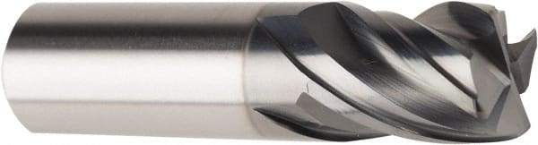 American Tool Service - 3/4", 4 Flute, Single End, Solid Carbide, 0.04" Corner Radius End Mill - 3" OAL, Right Hand Flute, 1" LOC, Right Hand Cut - Americas Industrial Supply