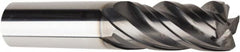 American Tool Service - 5/8", 4 Flute, Single End, Solid Carbide, 0.04" Corner Radius End Mill - 3-1/2" OAL, Right Hand Flute, 1-3/4" LOC, Right Hand Cut - Americas Industrial Supply