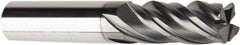 American Tool Service - 7/16", 4 Flute, Single End, Solid Carbide, 0.02" Corner Radius End Mill - 2-3/4" OAL, Right Hand Flute, 1" LOC, Right Hand Cut - Americas Industrial Supply