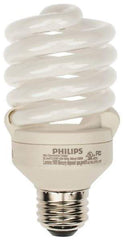 Philips - 23 Watt Fluorescent Residential/Office Medium Screw Lamp - 3,500°K Color Temp, 1,600 Lumens, 120 Volts, EL/mDT, 10,000 hr Avg Life - Americas Industrial Supply