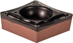 Iscar - CCMT2-1 SM Grade IC6015 Carbide Turning Insert - TiCN/Al2O3/TiN Finish, 80° Diamond, 1/4" Inscr Circle, 3/32" Thick, 1/64" Corner Radius - Americas Industrial Supply