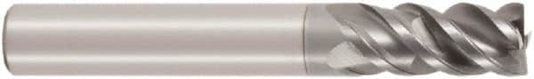 Seco - 1/2", 4 Flute, Single End, Solid Carbide, 1/8" Corner Radius End Mill - 3-1/2" OAL, 48° Helix, Right Hand Flute, 1" LOC, Right Hand Cut - Americas Industrial Supply