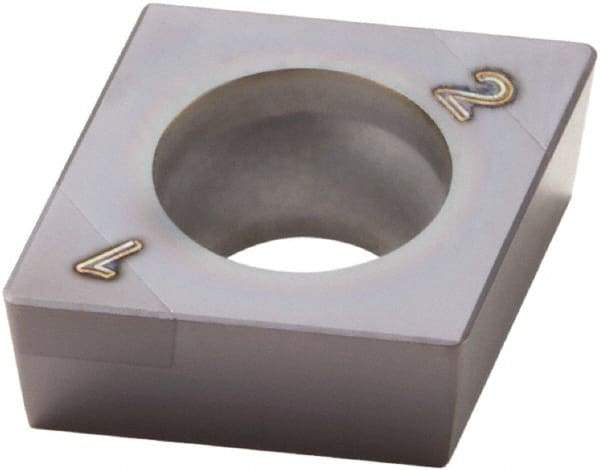Seco - CCGW21.51 Grade CBN060K CBN Turning Insert - 80° Diamond, 1/4" Inscr Circle, 3/32" Thick, 1/64" Corner Radius - Americas Industrial Supply