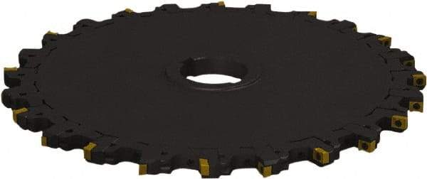 Seco - Arbor Hole Connection, 0.4724" Cutting Width, 2-1/2" Depth of Cut, 200mm Cutter Diam, 1.9685" Hole Diam, 7 Tooth Indexable Slotting Cutter - 335.18 Toolholder, LNK.. 08.. Insert - Americas Industrial Supply