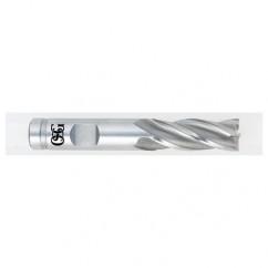 23/32 Dia. x 3-5/8 Overall Length 4-Flute Square End HSSE SE End Mill-Round Shank-Center Cutting-TiCN - Americas Industrial Supply