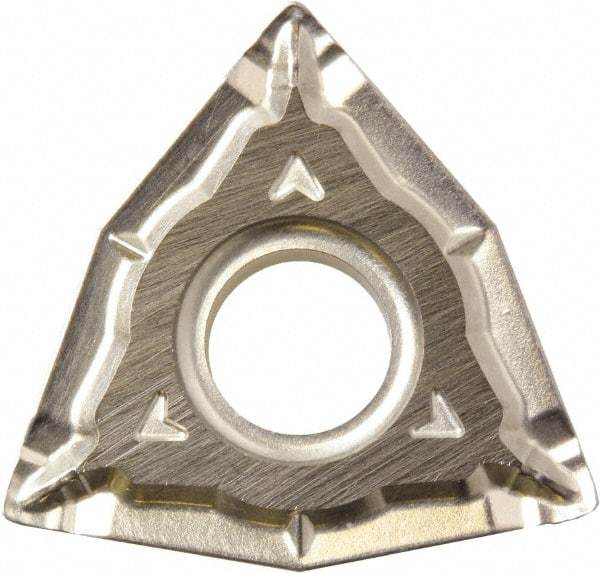 Kyocera - WNMG432 WQ Grade PV720 Cermet Turning Insert - TiCN (Megacoat Nano) Finish, 80° Trigon, 1/2" Inscr Circle, 3/16" Thick, 1/32" Corner Radius - Americas Industrial Supply
