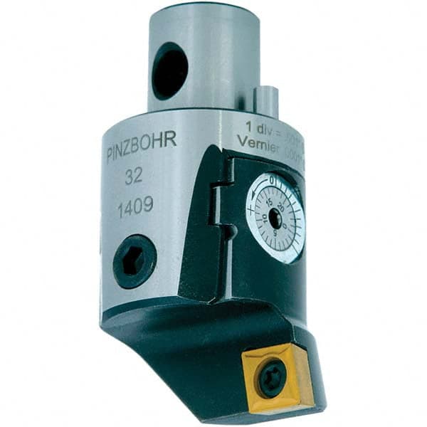 Modular Boring Head: Right Hand, Size A27 Uses CCMT 32.5 Inserts, Series PinzBOHR, Steel