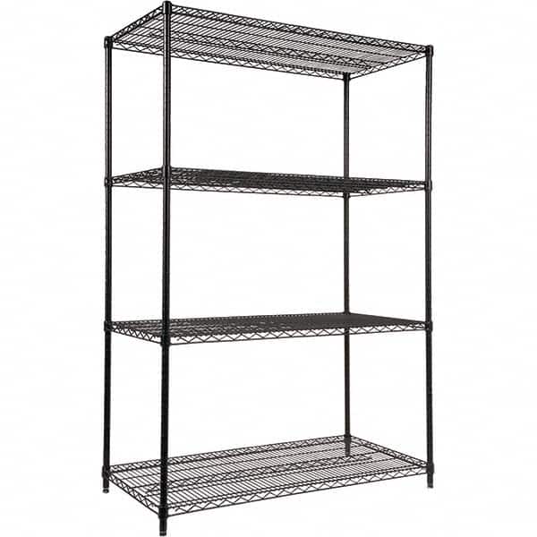 ALERA - 4,000 Lb Capacity 4 Shelf Wire Shelving - Starter Unit - Americas Industrial Supply
