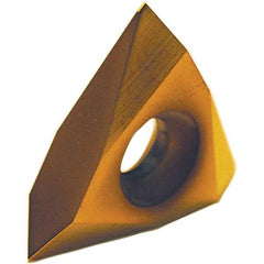 Tool-Flo - TNMA44 API Buttress Grade GP50D Edge Threading Insert - AlTiN Finish, 3/8" Inscribed Circle, Neutral Cut - Americas Industrial Supply