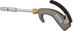 Guardair - 120 Max psi Venturi Nozzle Thumb Lever Blow Gun - 1/4 NPT, 6" Tube Length, Aluminum - Americas Industrial Supply