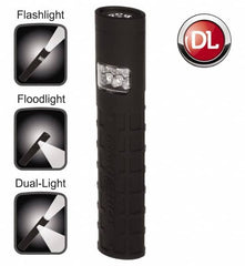 Bayco - LED Bulb, 60 Lumens, Industrial/Tactical Flashlight - Black Plastic Body, 2 AAA Batteries Included - Americas Industrial Supply