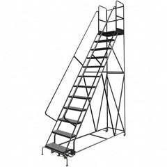 TRI-ARC - Rolling & Wall Mounted Ladders & Platforms Type: Rolling Warehouse Ladder Style: Rolling Platform Ladder - Americas Industrial Supply