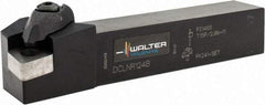 Walter - DCLN, Right Hand Cut, 3/4" Shank Height x 3/4" Shank Width, Negative Rake Indexable Turning Toolholder - 4-1/2" OAL, CN.. 43.., CN..1204.. Insert Compatibility, Series Walter Turn - Americas Industrial Supply