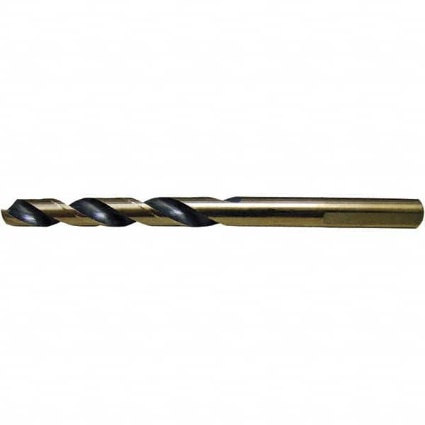 Cle-Force - 3/8" High Speed Steel, 135° Point, Round with Flats Shank Maintenance Drill Bit - Americas Industrial Supply